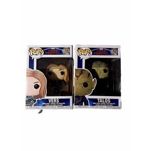 Funko Pop! Vinyl: Marvel - Vers #427 And Talos #431 Complete In Box, Set Of 2